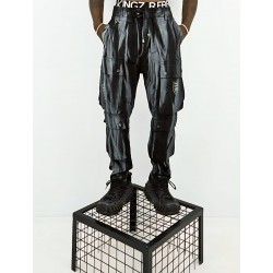 Kingz Siyah Sisli Kot Pantolon