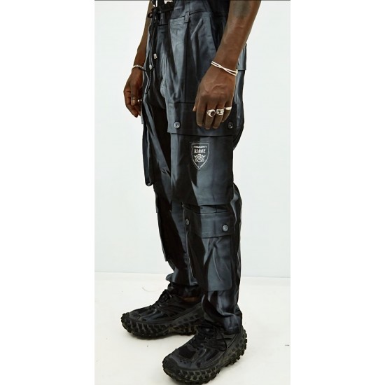 Kingz Siyah Sisli Kot Pantolon