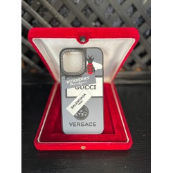 iPhone 14 Pro Max Gucci & Versace Desenli Telefon Kılıfı