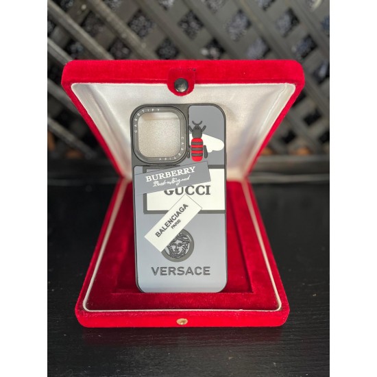 iPhone 14 Pro Max Gucci & Versace Desenli Telefon Kılıfı