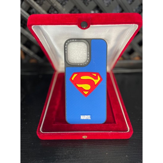 iPhone 14 Pro Max Süperman Desenli Telefon Kılıfı