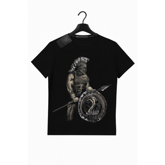 Kingz Baskılı Siyah T-shirt Kingz Baskılı Siyah T-shirt