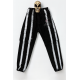 Kingz Siyah Üzerine Beyaz Çizgili Kot Pantolon Kingz Siyah Üzerine Beyaz Çizgili Kot Pantolon