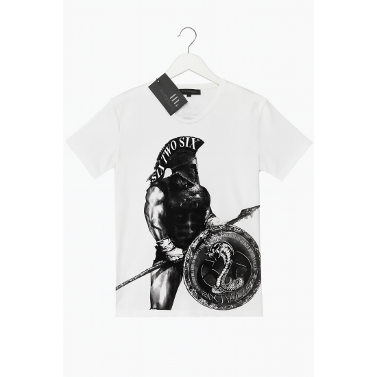 Kingz Baskılı Beyaz T-shirt Kingz Baskılı Beyaz T-shirt