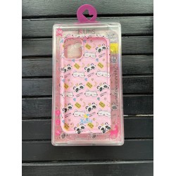 iPhone 12G Pro Kedi ve Panda Desenli Telefon Kılıfı