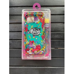 iPhone 13G Müzik ve Nota Desenli Telefon Kılıfı