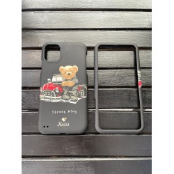 iPhone 14 Pro Max Street King Ayı Desenli Telefon Kılıfı