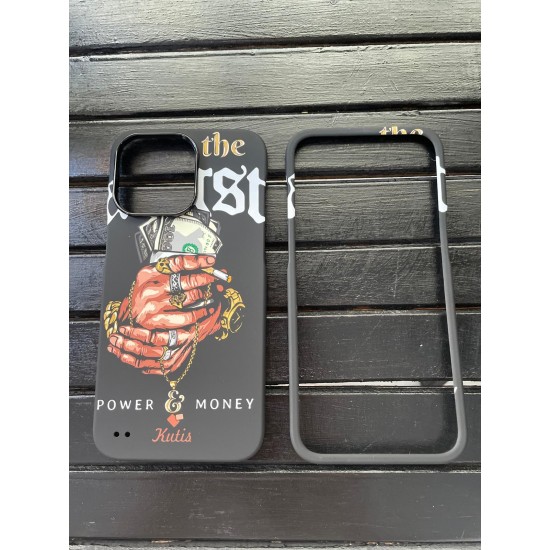 iPhone 15 Pro Max Power Money Desenli Telefon Kılıfı