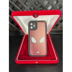 iPhone 11 Kırmızı Spiderman Desenli Telefon Kılıfı