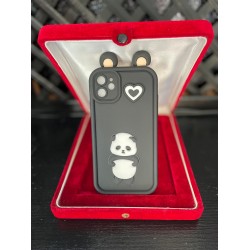 iPhone 11 Panda ve Kalp Desenli Telefon Kılıfı iPhone 11 Panda ve Kalp Desenli Telefon Kılıfı