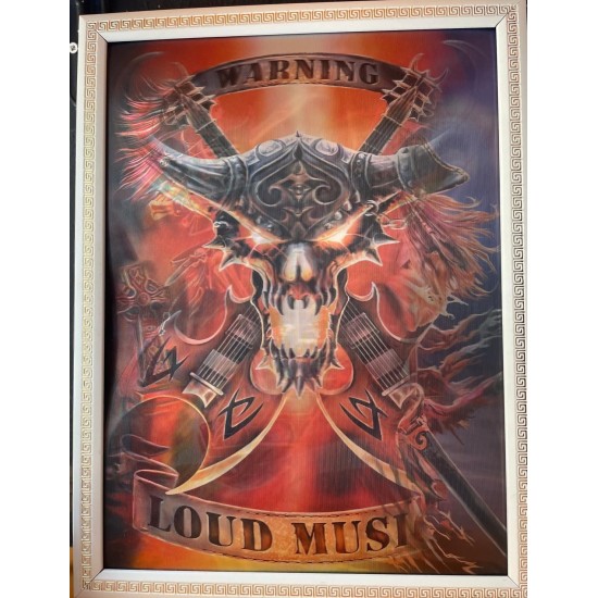 Üç Boyutlu Hologram Kuru Kafalı Tablo Üç Boyutlu Hologram Kuru Kafalı Tablo