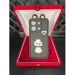 Xiaomi RM Note 13 4G Silikon Panda Desenli Telefon Kılıfı