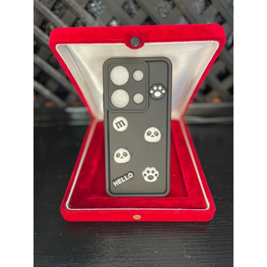 Xiaomi RM Note 13 Pro 4G Silikon Hello Panda Desenli Telefon Kılı